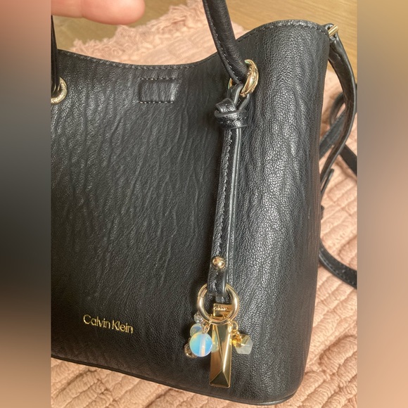 NWOT Calvin Klein Gabrianna Mini Bubble Lamb Bag in Black - Picture 11 of 11